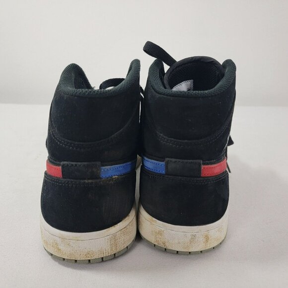 Air Jordan Retro Shoes Sneakers Black Mid 554724-065 Red Blue Swoosh Mens Size 8 - Picture 5 of 9